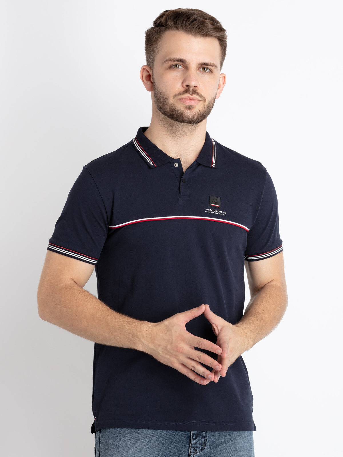 Solid polo t shirt