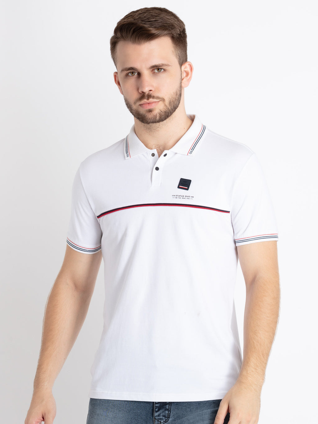 Solid polo t shirt