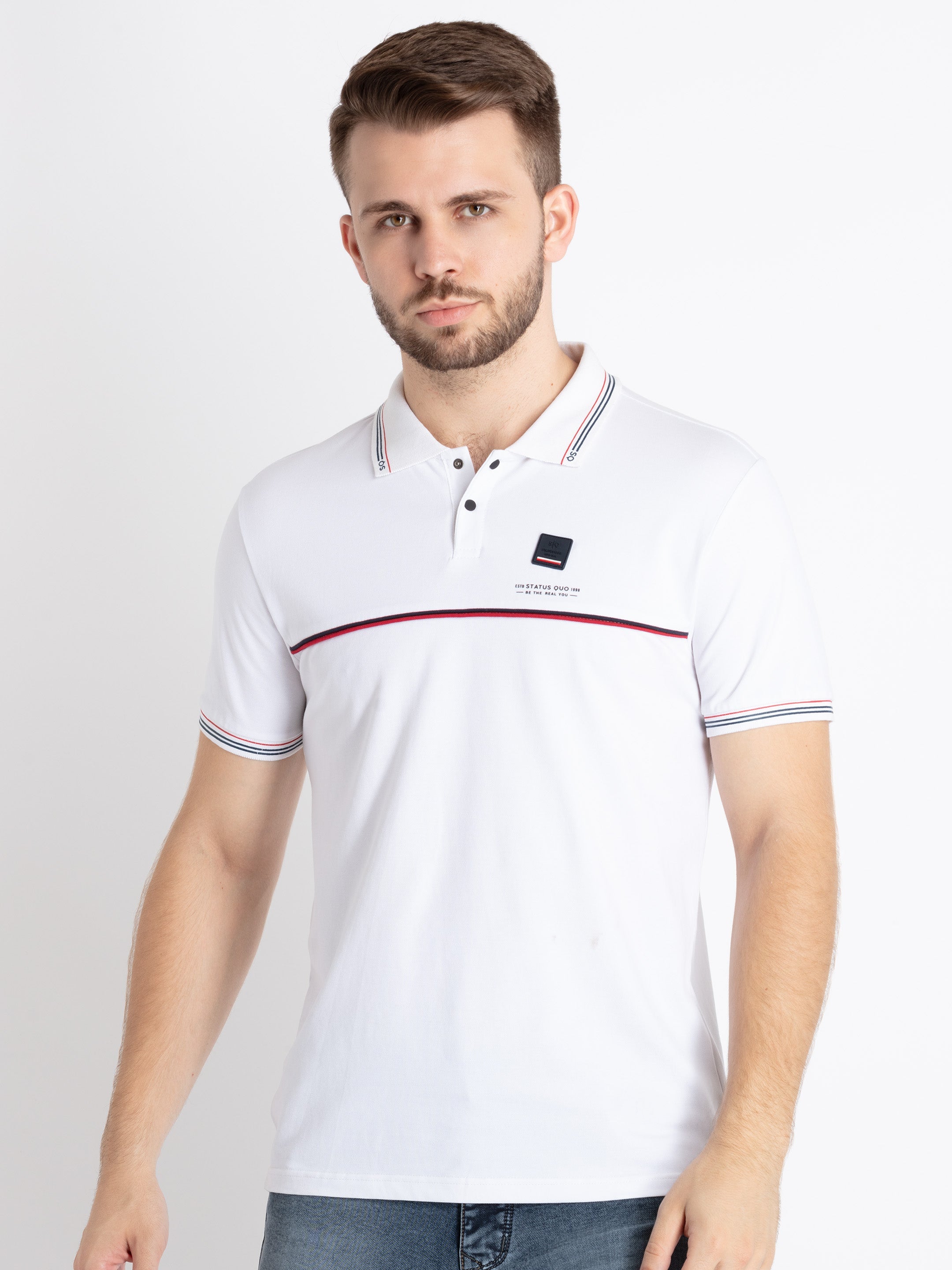 Solid polo t shirt