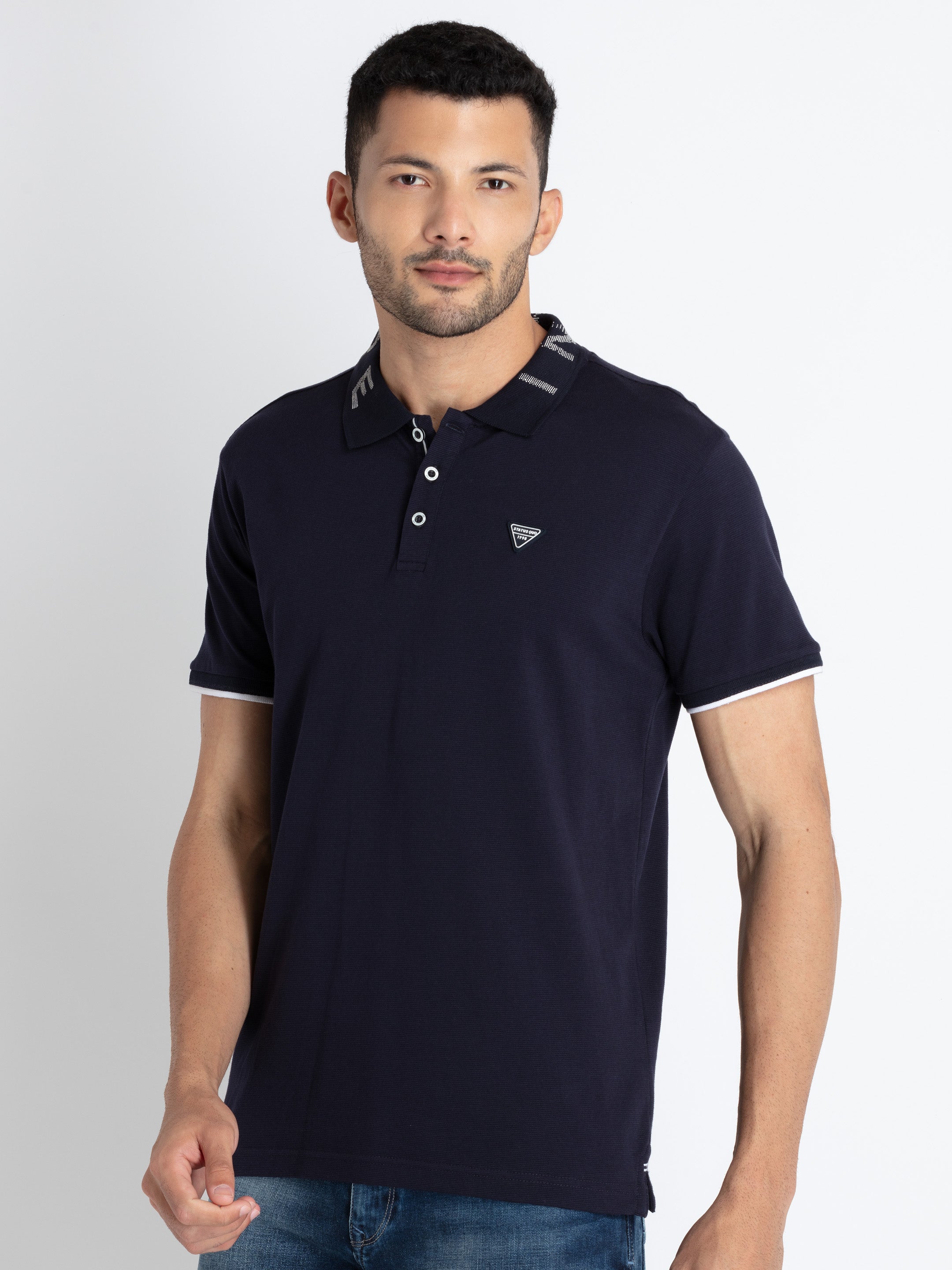 Solid polo t shirt