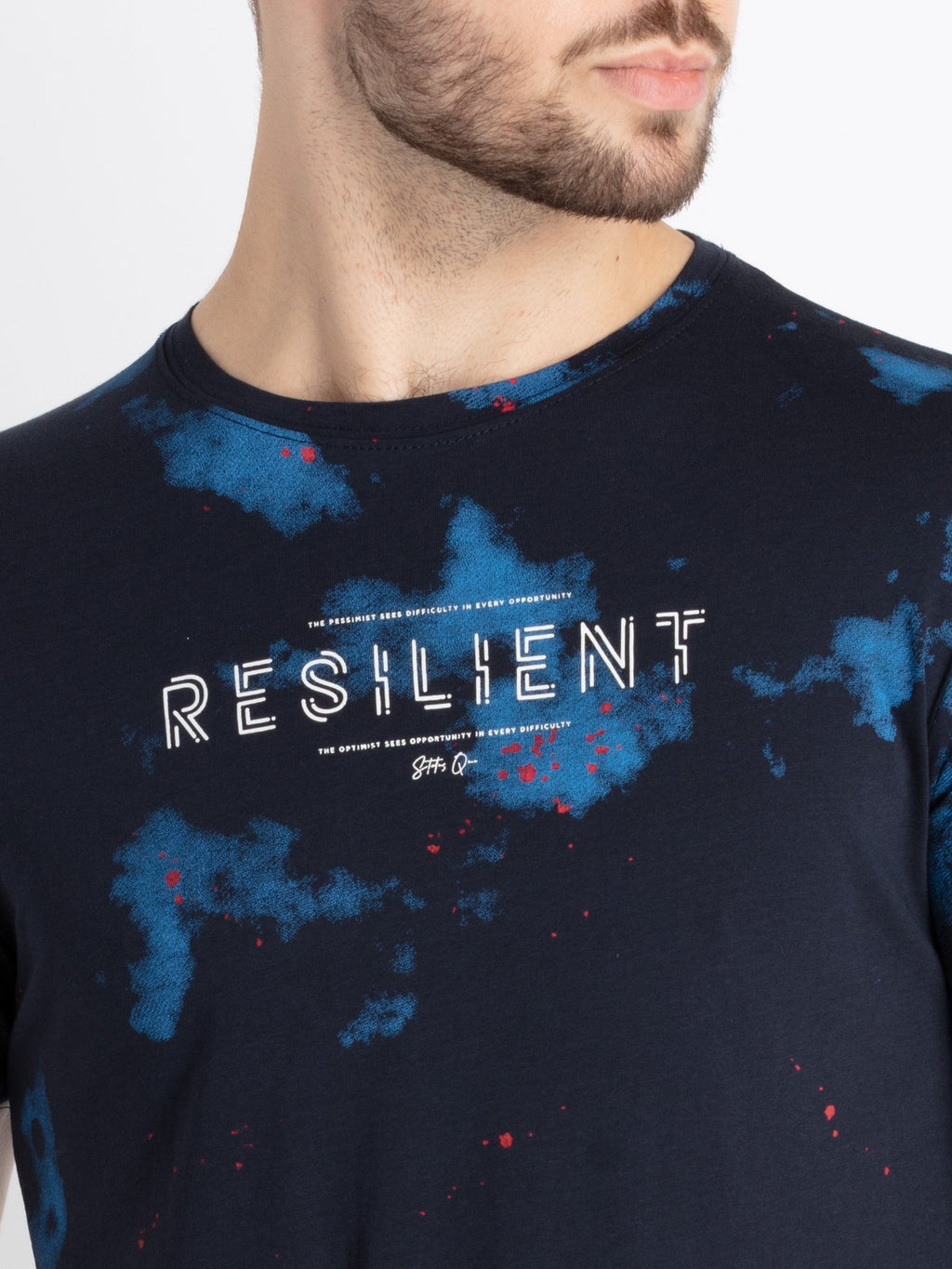 Mens Printed Round Neck T-Shirt