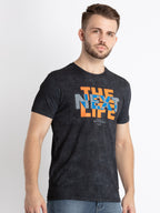Mens Printed Round Neck T-Shirt