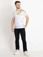 Mens Printed Round Neck T-Shirt