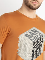 Mens Printed Round Neck T-Shirt