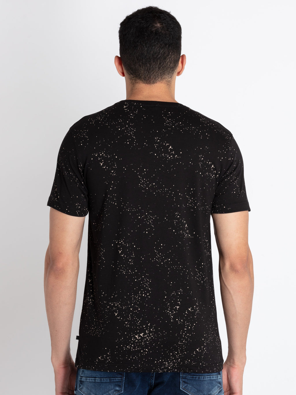 Mens All Over Print Round Neck T-Shirt