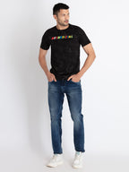 Mens All Over Print Round Neck T-Shirt