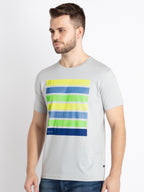 Mens Printed Round Neck T-Shirt