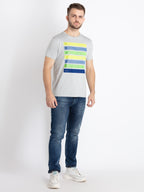 Mens Printed Round Neck T-Shirt