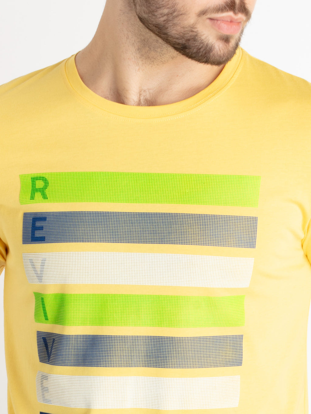 Mens Printed Round Neck T-Shirt