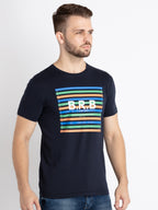 Mens Printed Round Neck T-Shirt