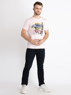 Mens Printed Round Neck T-Shirt