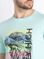 Mens Printed Round Neck T-Shirt