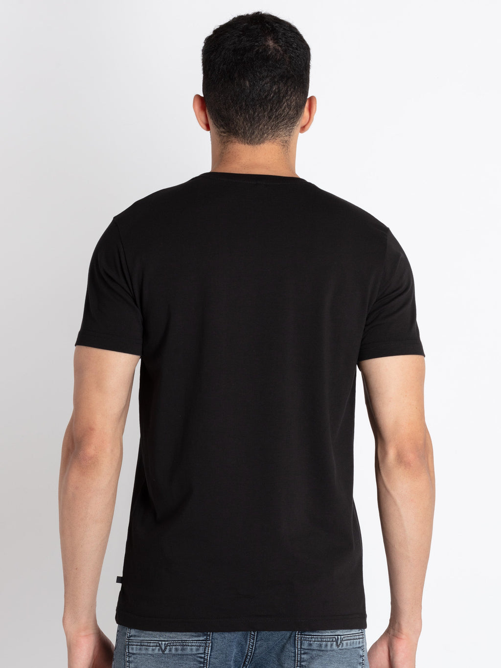 Mens Printed Round Neck T-Shirt