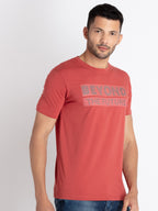 Mens Printed Round Neck T-Shirt
