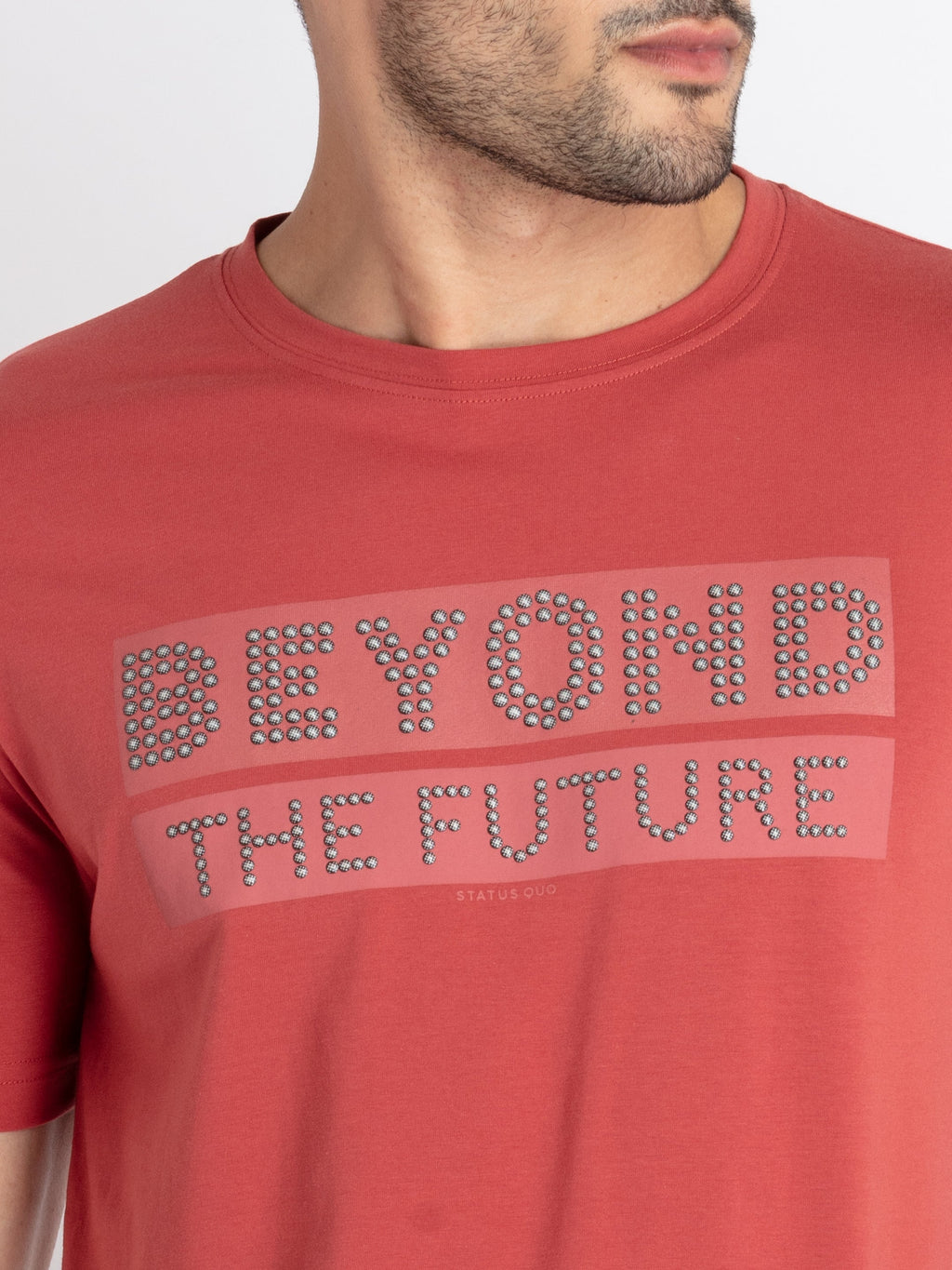 Mens Printed Round Neck T-Shirt