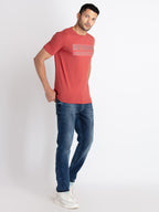 Mens Printed Round Neck T-Shirt