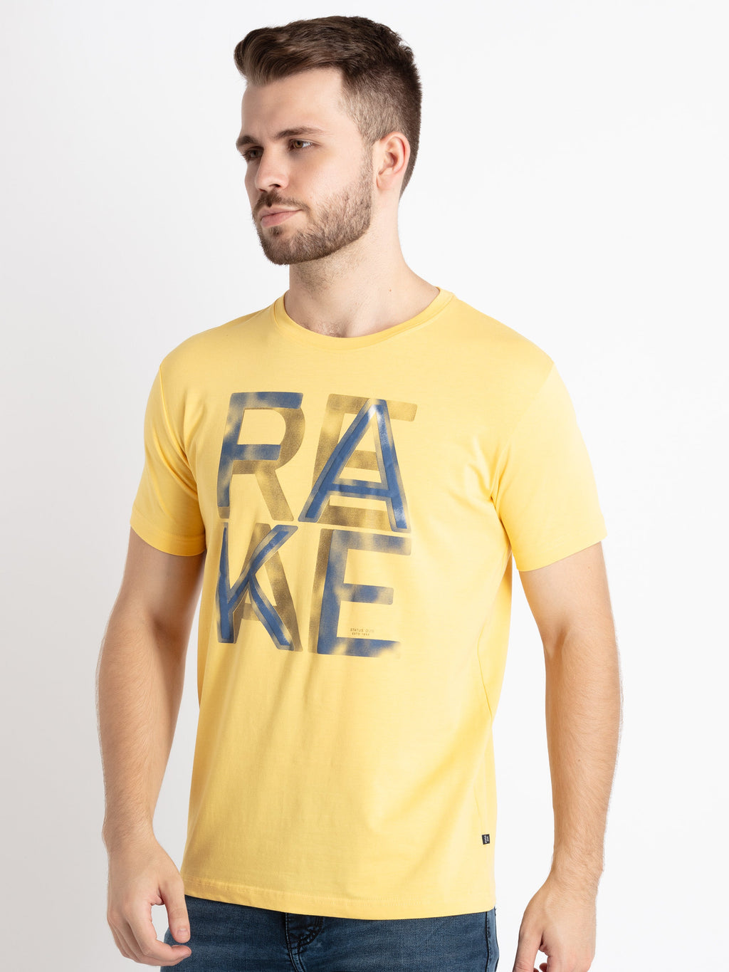 Mens Printed Round Neck T-Shirt