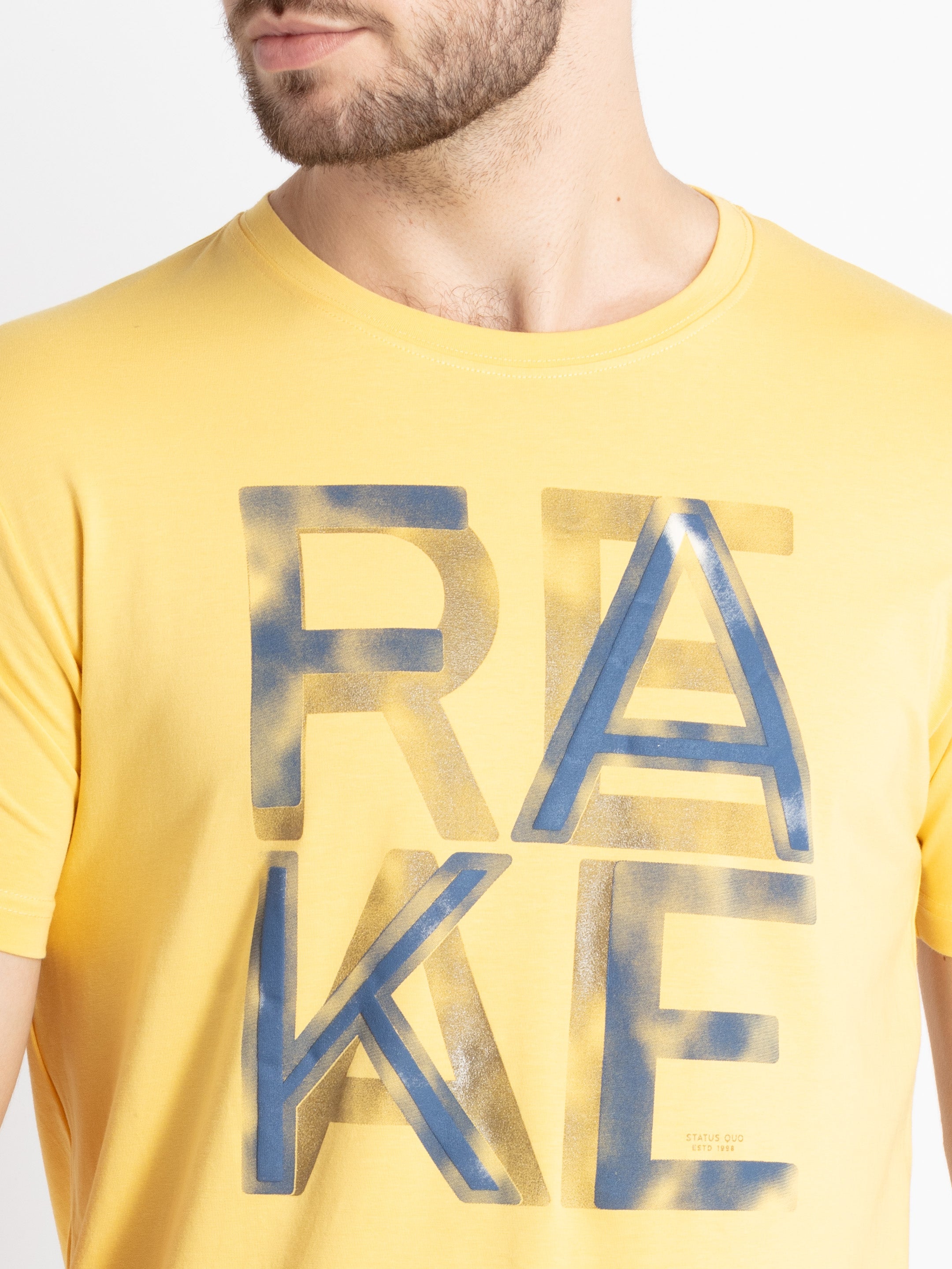 Mens Printed Round Neck T-Shirt