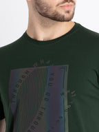 Mens Printed Round Neck T-Shirt
