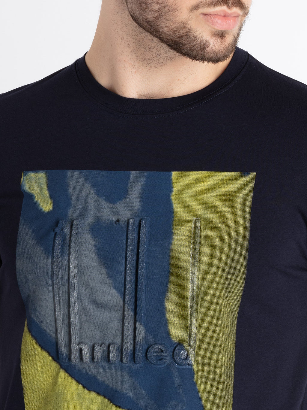Mens Printed Round Neck T-Shirt