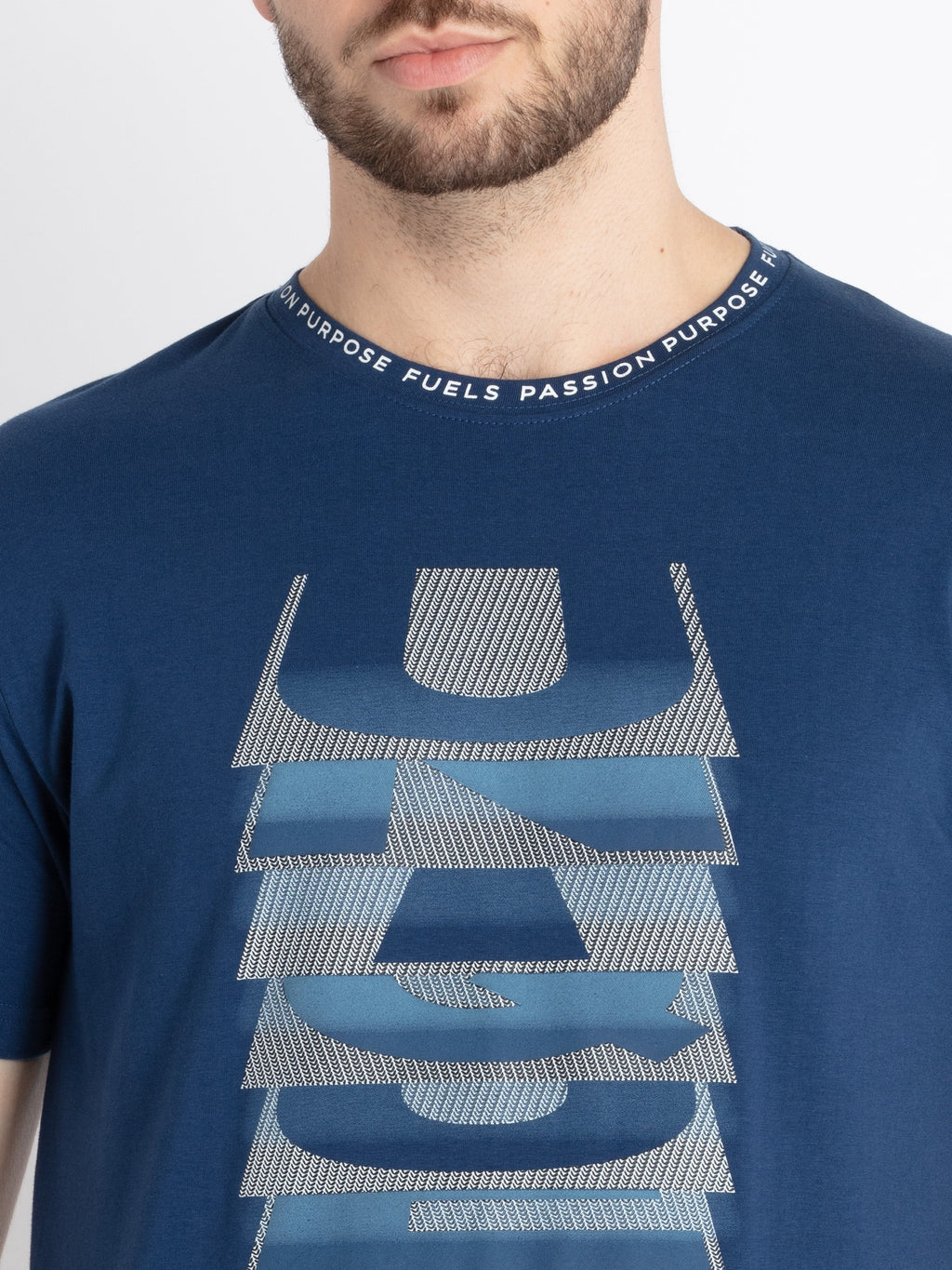 Mens Printed Round Neck T-Shirt