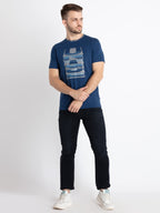 Mens Printed Round Neck T-Shirt