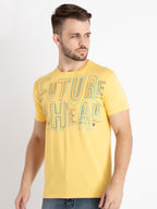 Mens Printed Round Neck T-Shirt