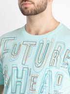 Mens Printed Round Neck T-Shirt