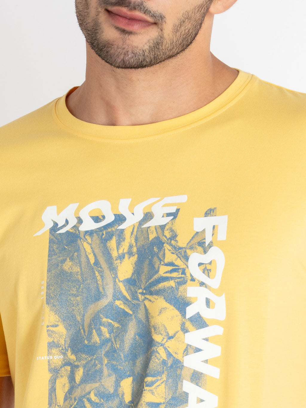 Mens Printed Round Neck T-Shirt