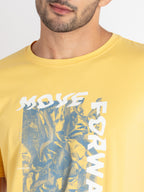 Mens Printed Round Neck T-Shirt