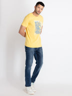 Mens Printed Round Neck T-Shirt