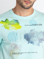 Mens Printed Round Neck T-Shirt