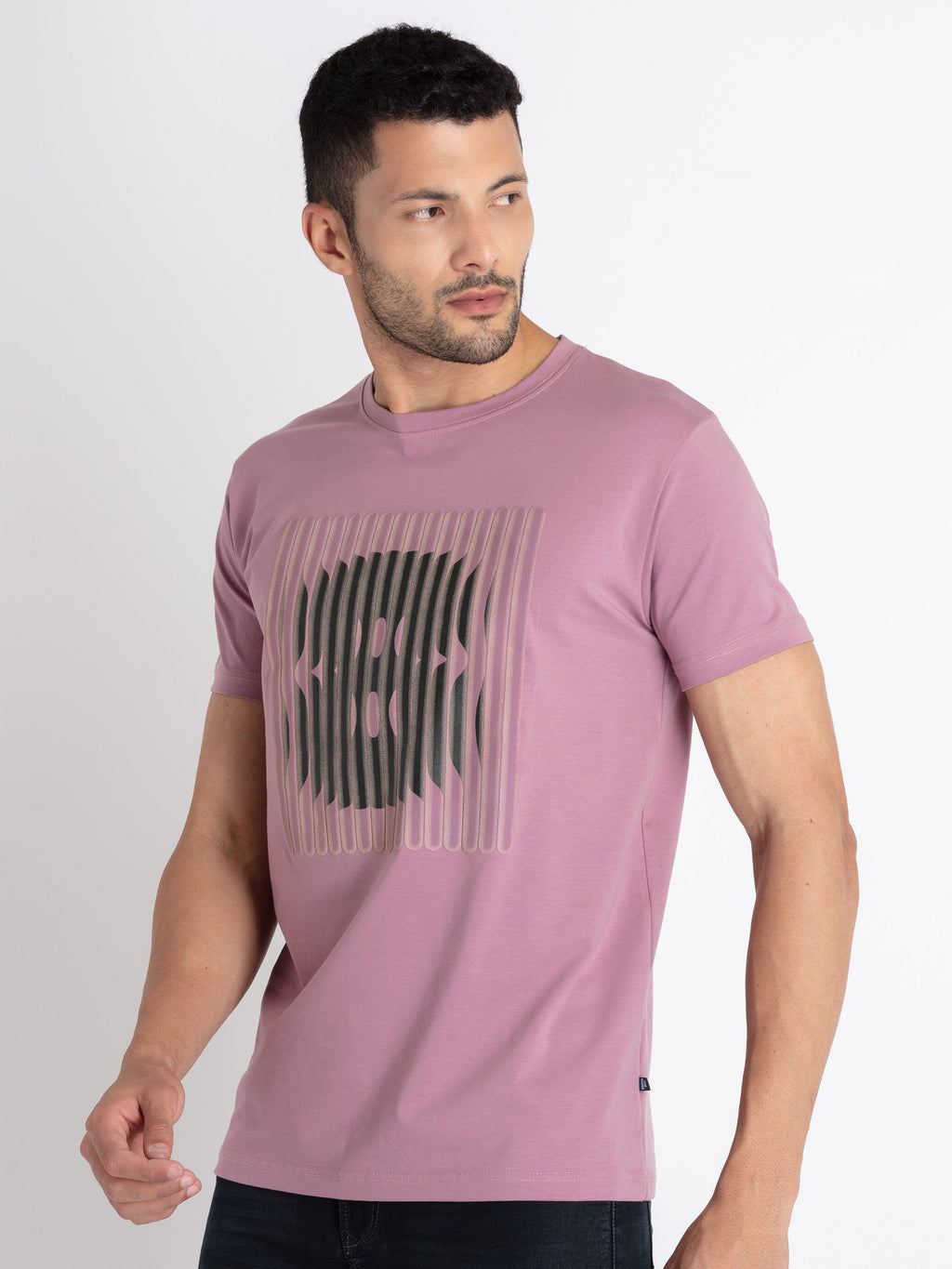Mens Printed Round Neck T-Shirt