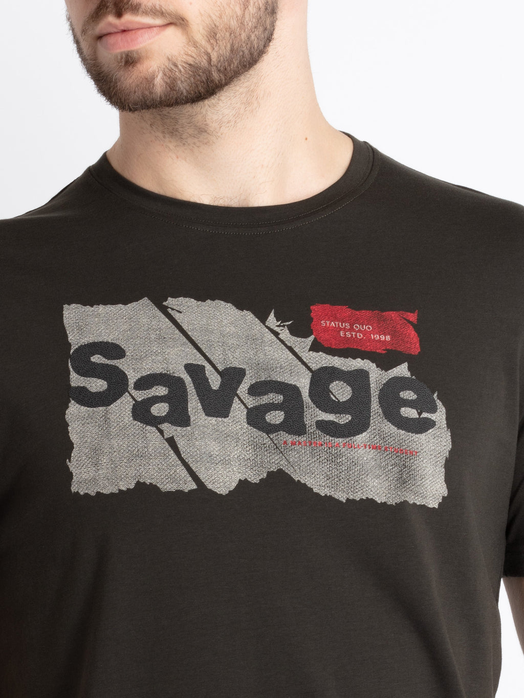 Mens Printed Round Neck T-Shirt