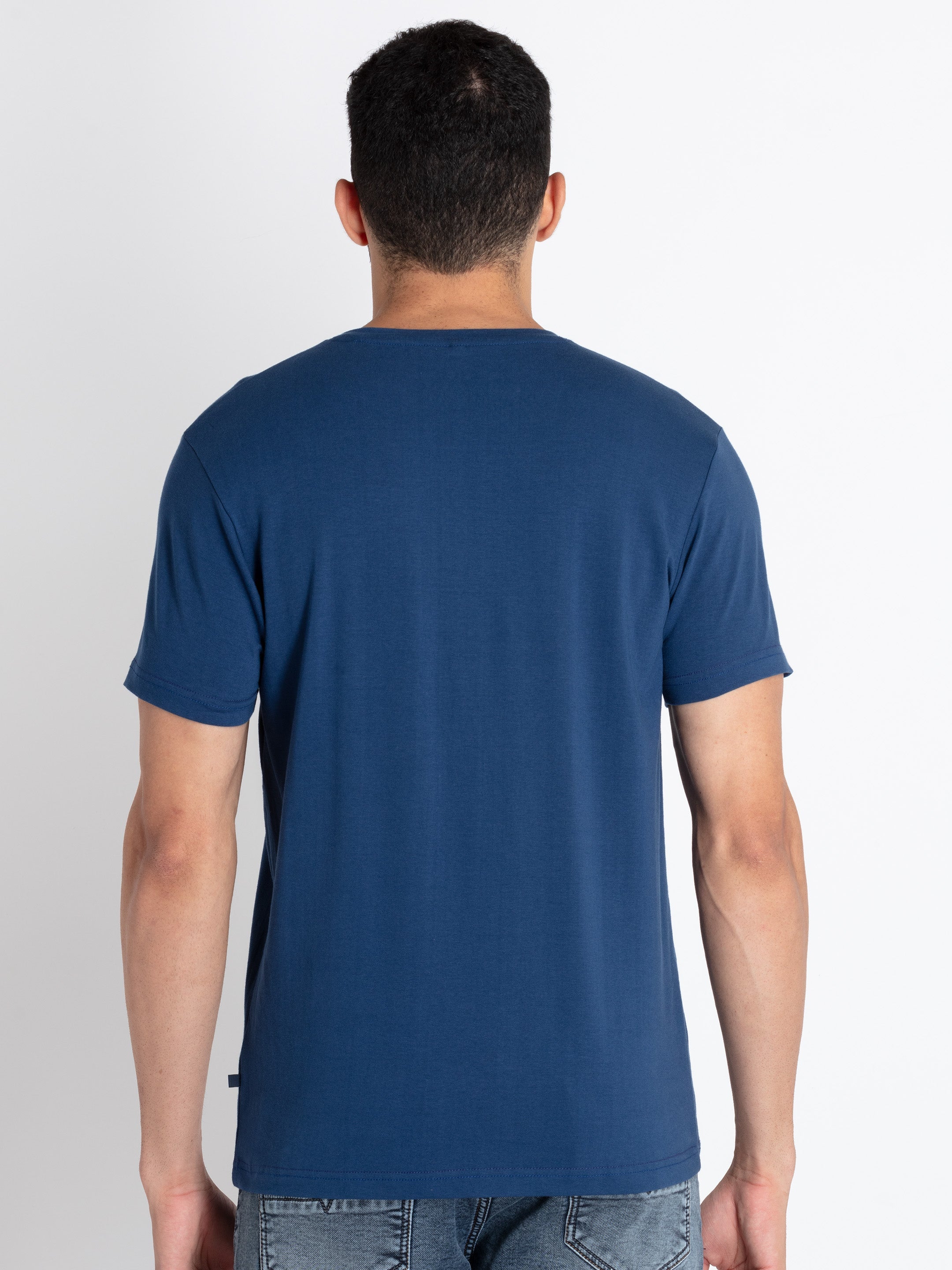 Mens Printed Round Neck T-Shirt