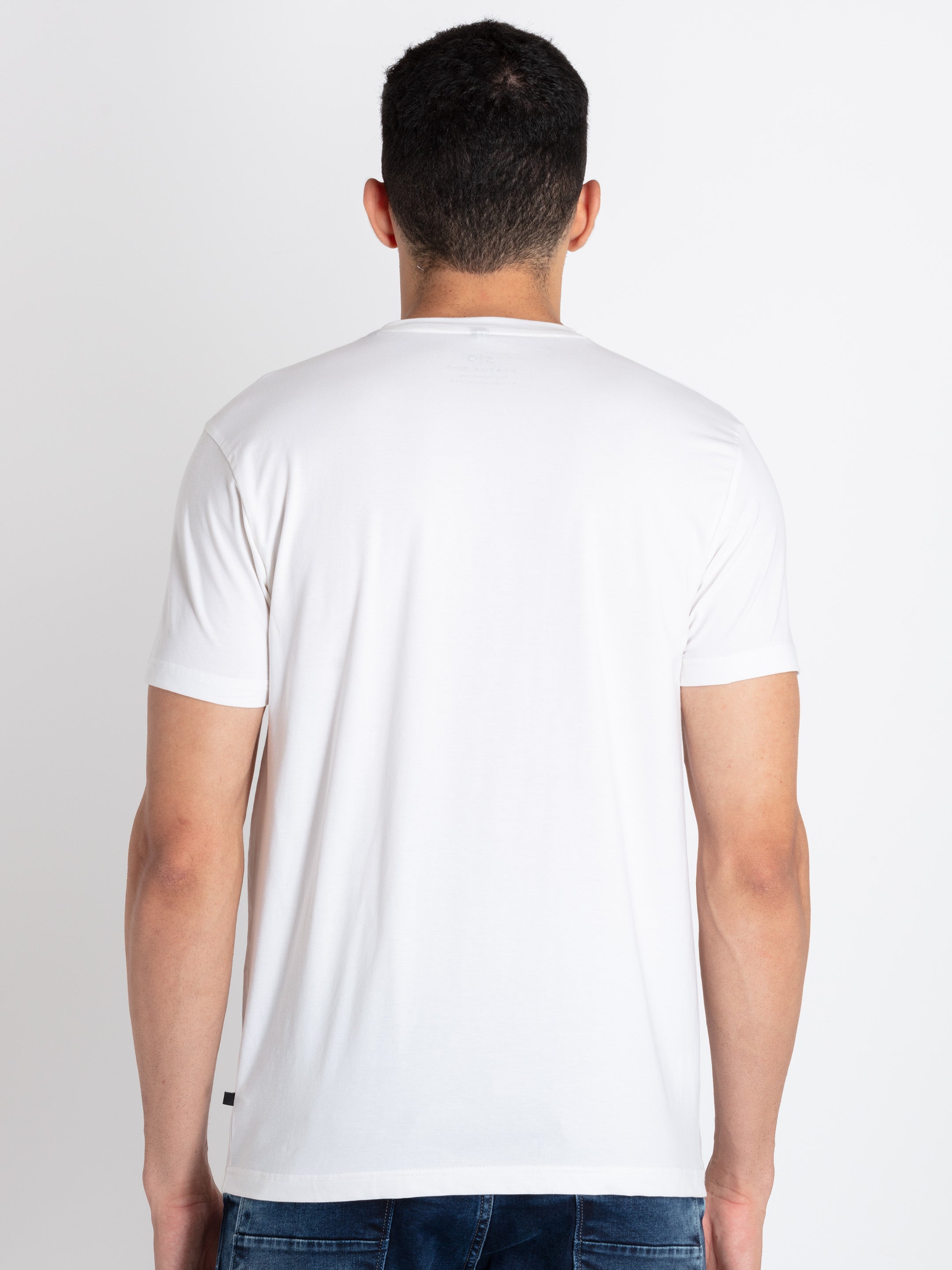 Mens Printed Round Neck T-Shirt