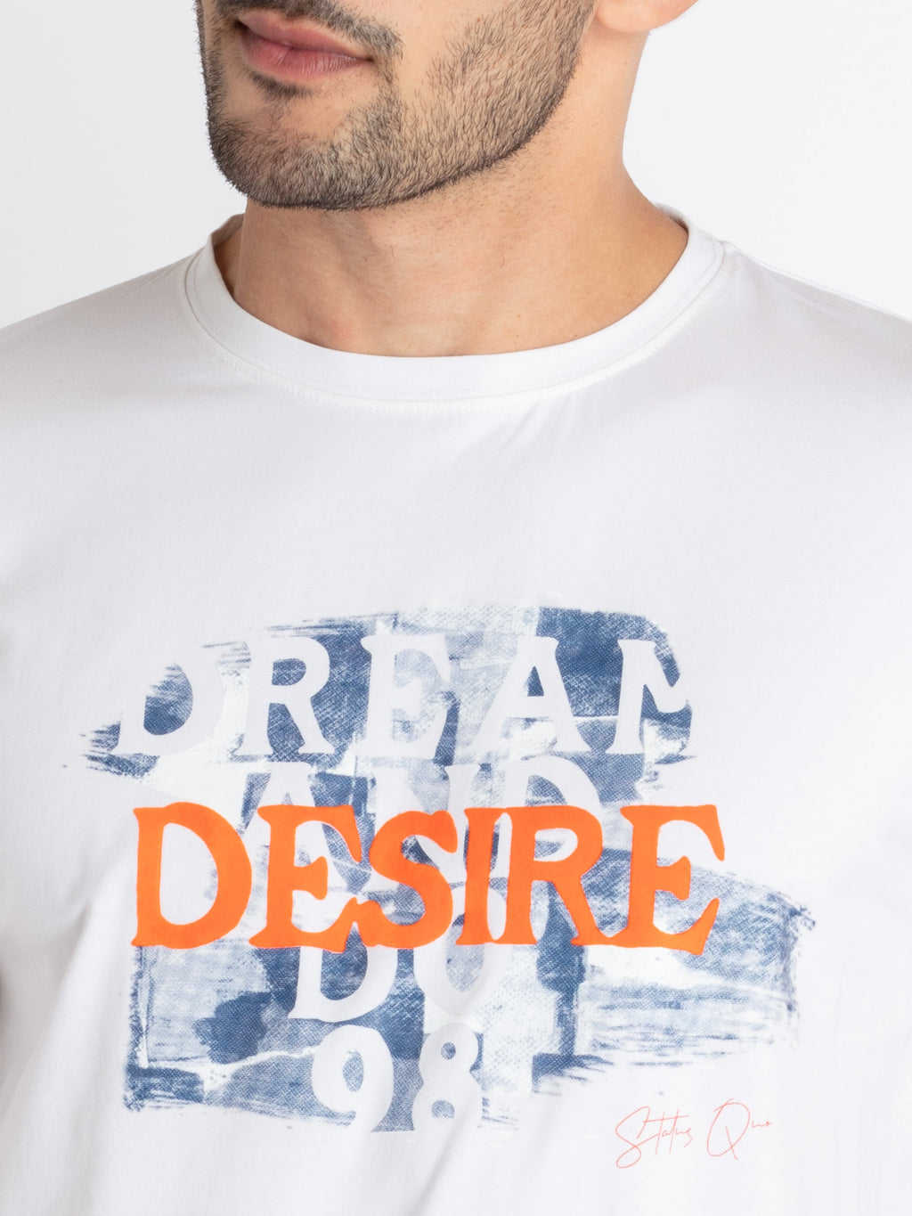 Mens Printed Round Neck T-Shirt