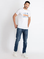Mens Printed Round Neck T-Shirt