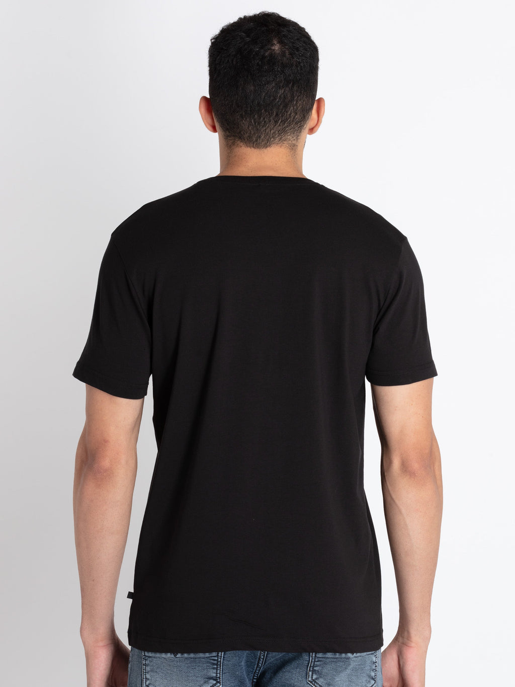 Mens Printed Round Neck T-Shirt