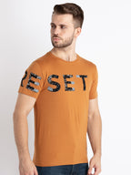 Mens Printed Round Neck T-Shirt