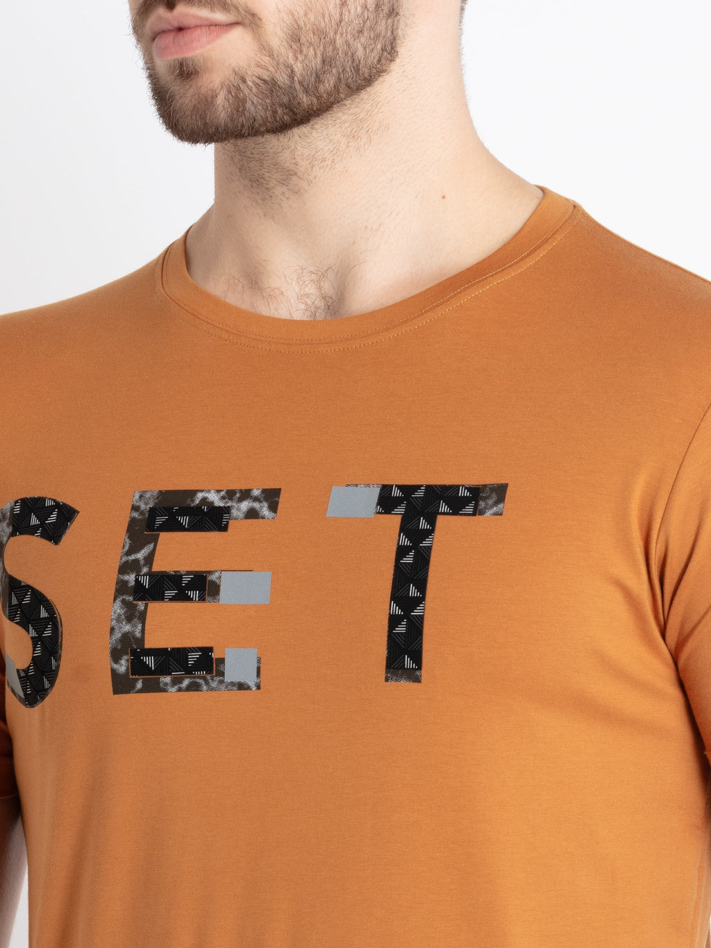 Mens Printed Round Neck T-Shirt