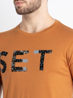 Mens Printed Round Neck T-Shirt