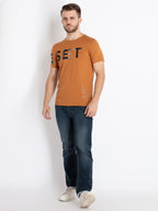 Mens Printed Round Neck T-Shirt