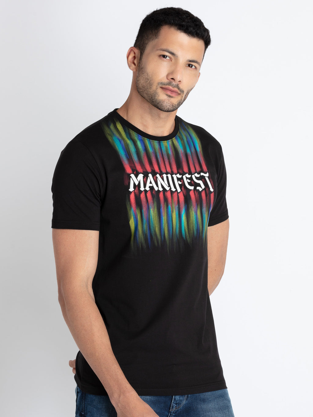 Mens Printed Round Neck T-Shirt
