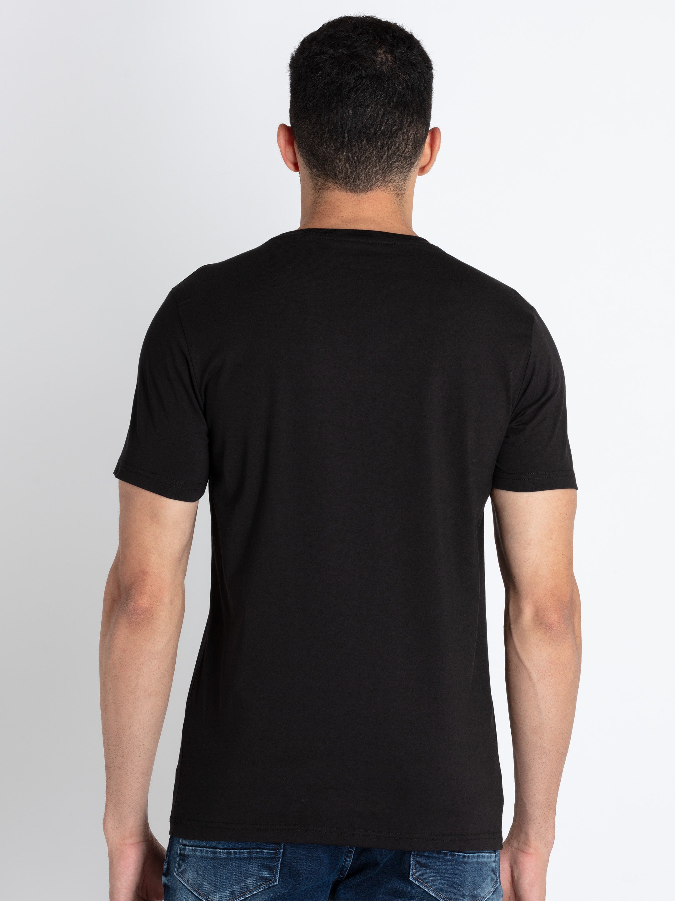 Mens Printed Round Neck T-Shirt