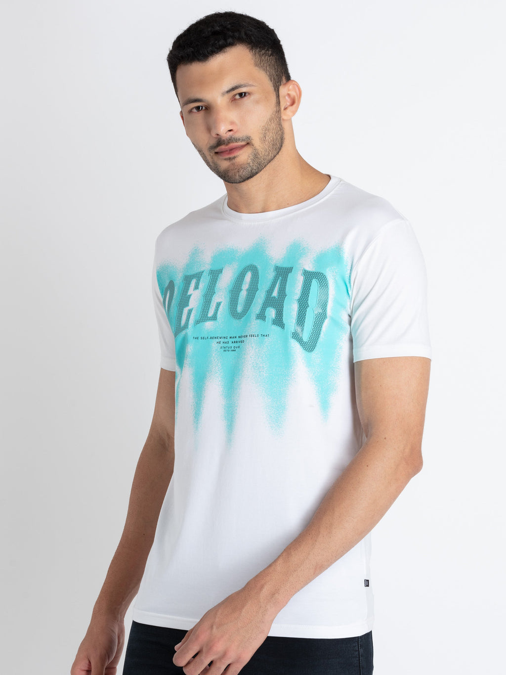 Mens Printed Round Neck T-Shirt