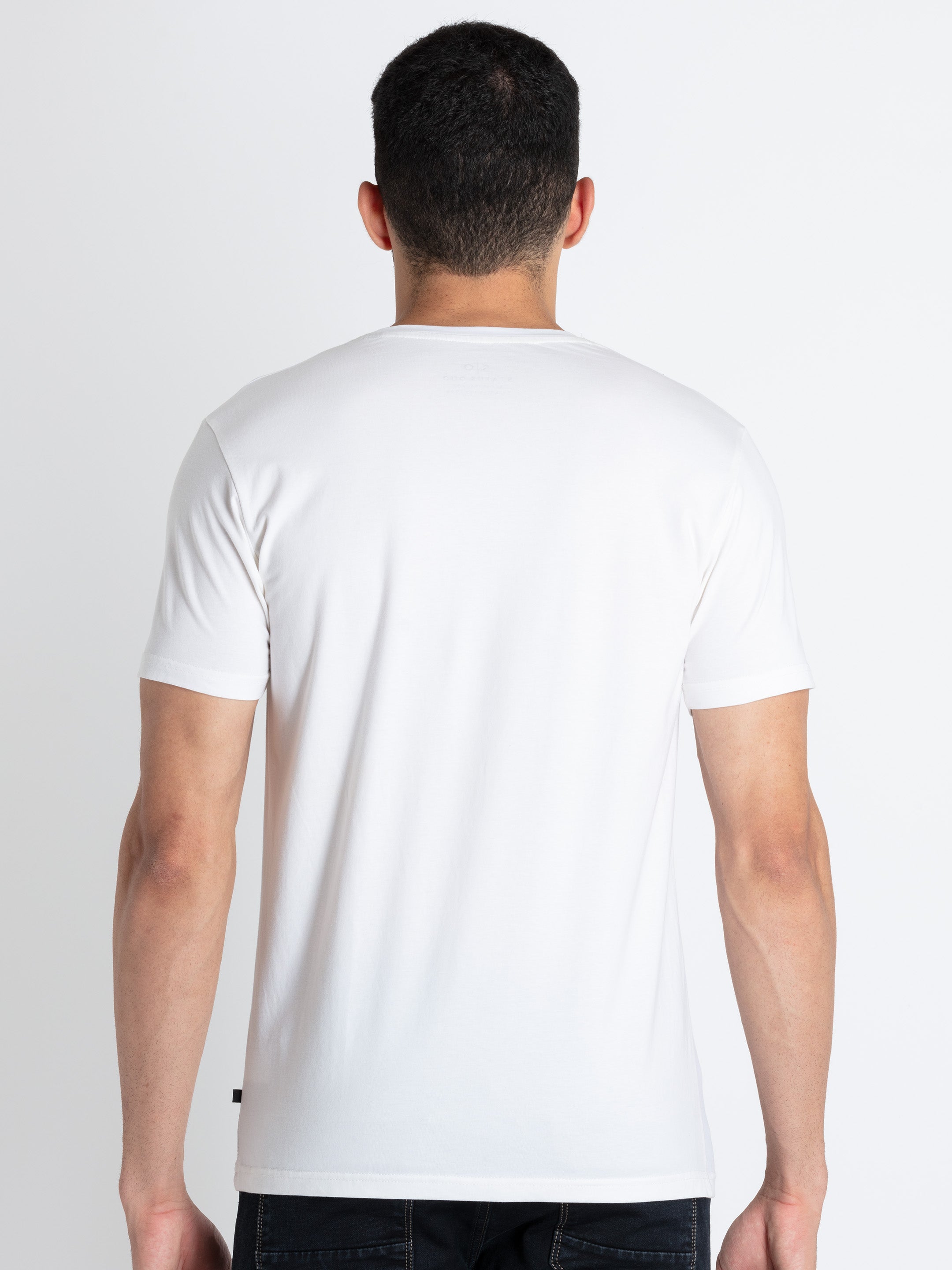 Mens Printed Round Neck T-Shirt