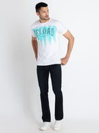 Mens Printed Round Neck T-Shirt