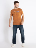 Men's Printed Round Neck T-Shirt
