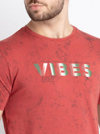 Mens Printed Round Neck T-Shirt